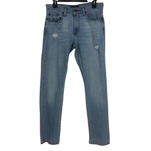 HOLLISTER Men’s Blue Jeans W31/L32 Actual Inseam 31” Distressed slim Straight